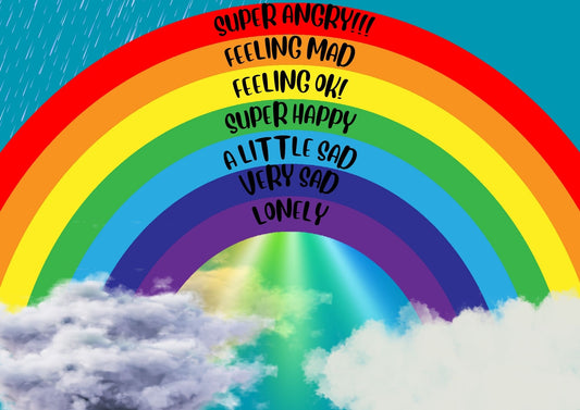 Rainbow feelings chart, Support mechanism for promoting positive reinforcement